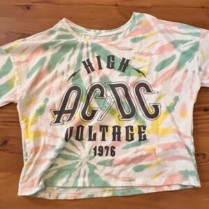 AC/DC Kids Pastel Tie-Dye T-Shirt